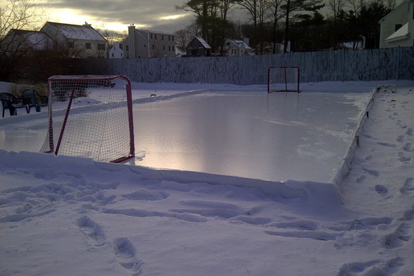 Win Parent Of The Year For Building The Perfect Backyard Ice Rink